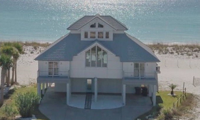 Pensacola Beach House | Sol LaRu- direct Gulf/BeachFront White Sand Beaches Contempory Home