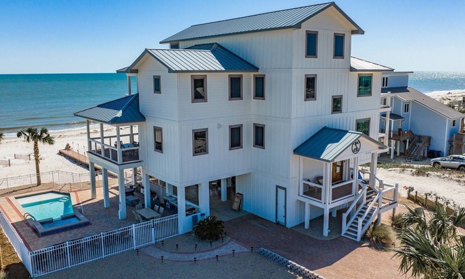 East End House | Solitude: Sprawling Beachfront Home, Sleeps 21, Pet Friendly, Private Pool!