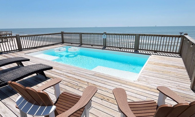 Dauphin Island House | Sonny Side~Beach Front~Private Heated Pool