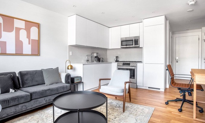 Telegraph Hill Apartment | South Boston 1BR w/W/D, steps from Carson & M St. Beach by Blueground