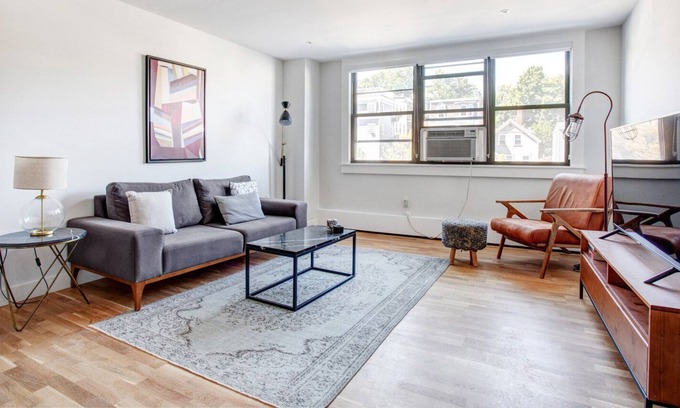 Telegraph Hill Apartment | South Boston 1BR w/ W/D, steps from Carson & M St. Beach by Blueground