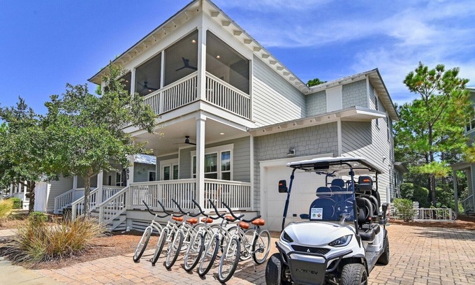 Santa Rosa Beach House | Southern Attitude | 4BR/4.5BA Luxury Home | Golf Cart, Bikes & Resort Pools