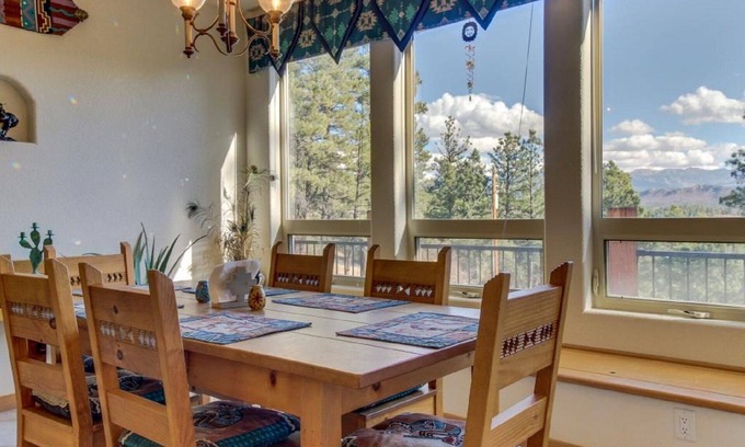 Pagosa Springs House | Southwestern Adobe Style Home with Extraordinary Mountain Views