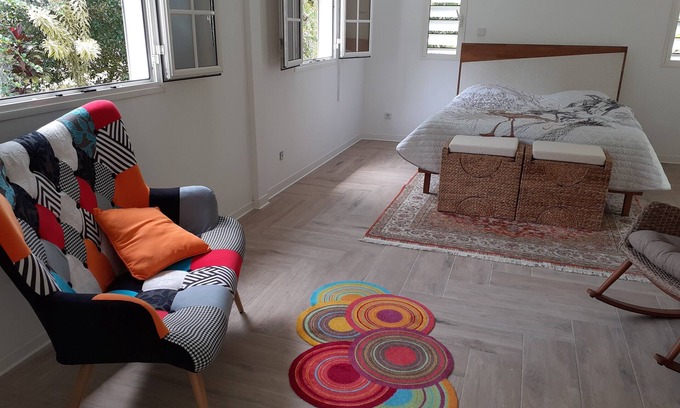 Le Gosier Cabin | Spacieuse Villa, Ensoleillée, Espace Boisé, 10 Minutes des Plages