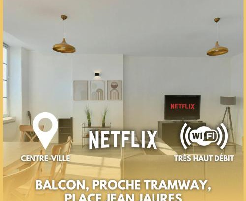 Centre Ville Apartment | Spacieux Centre-ville Balcon