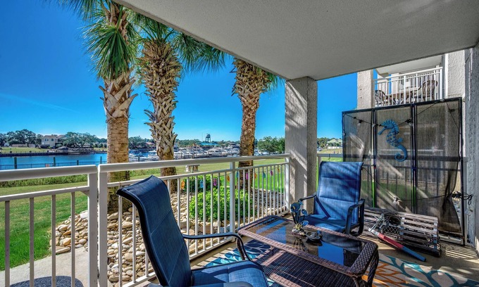North Myrtle Beach Condo | Spacious 2BR/2BA Condo | Pool & Waterway Views