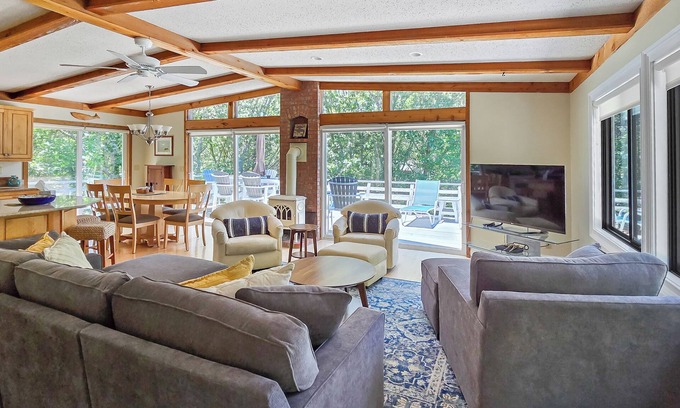 Truro House | Spacious 3BD-Near Ocean Beaches, Private Setting, Enclosed Outdoor Shower, Large Deck & A/C