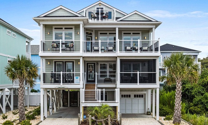 Ocean Isle Beach House | Spacious 5-Bedroom Home with Private heated Pool in Ocean Isle Beach