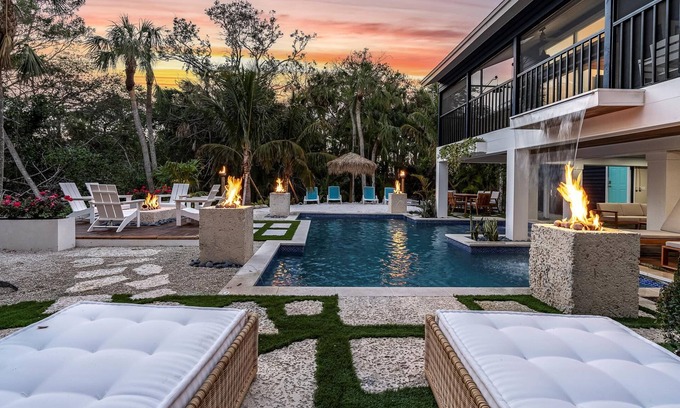 Trailer Estates House | Spacious 6-bedroom house next door to IMG and 5 miles from Beach! Heated pool