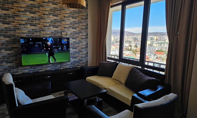 Tbilisi Apartment | Spacious Apartment with Nice Views Next to Wood