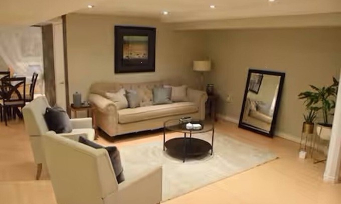 Pickering Apartment | Spacious Basement Apt Open Concept wth Separate Entrance No Walls Dividing Rooms