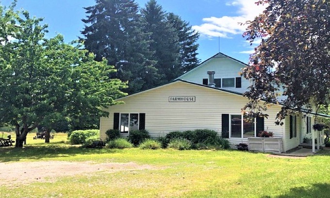 Coeur d'Alene House | Spacious Farmhouse and wonderful old Barn. 15 acres meadows to relax and unwind!