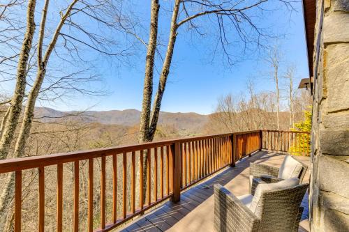 Maggie Valley House | Spacious Maggie Valley Cabin with Waterfall On-Site!
