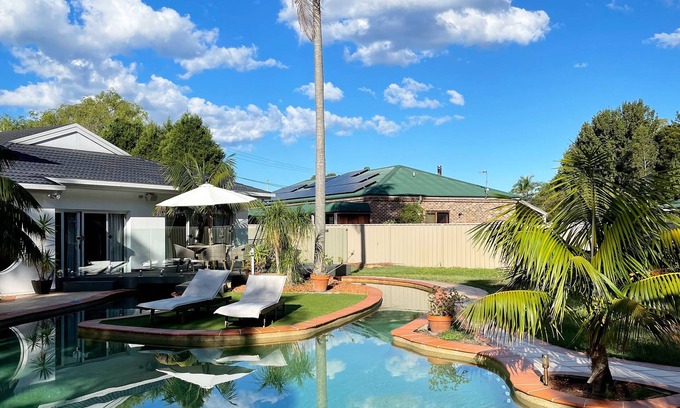 Salamander Bay House | Spacious Poolside Haven in Port Stephens