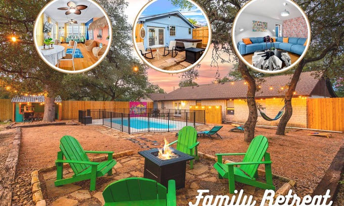 Johnson City House | Spacious Ranch Getaway With Hot Tub & Pool