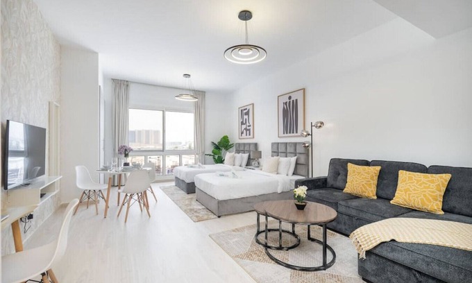 Jumeirah Village Apartment | Spacious Serene Studio Retreat in JVC by Suiteable