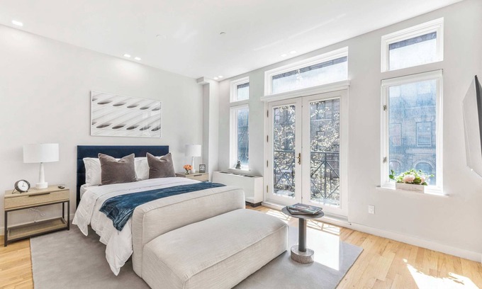 Central Park South Apartment | Spacious Studio with Charming Juliet Balcony