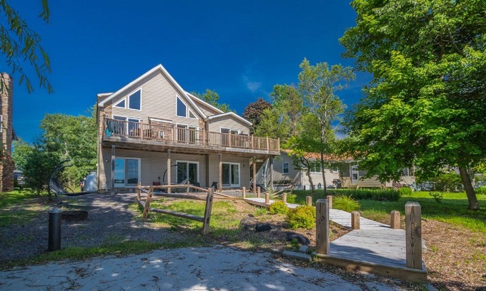 Pocono Lake House | Spacious updated lakefront home with incredible views and personal dock/beach