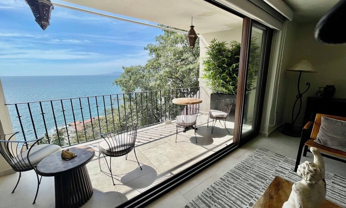 Conchas Chinas Condo | Spectacular Ocean & Jungle Views with Mexican Charm