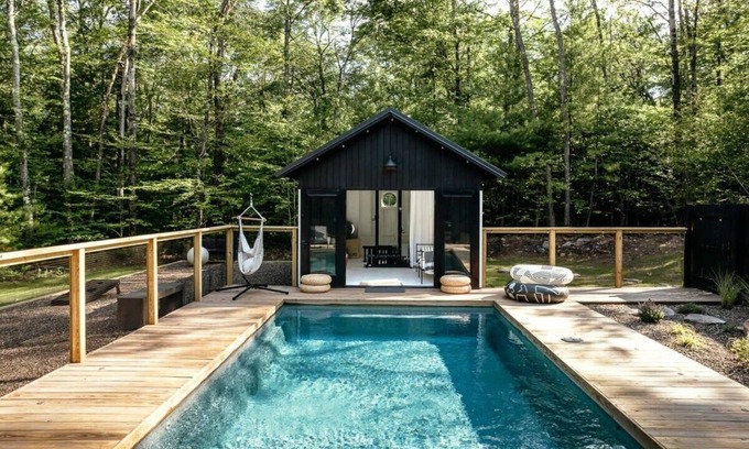 Forestburgh Cabin | Spirit Cabin: Lakefront w/Pool-Sauna-Cold Plunge