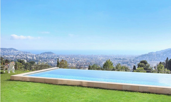 Gairaut Villa | Splendid villa, sea view infinity pool