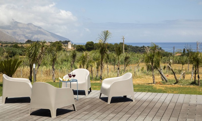 Scopello Apartment | Splendida Villa Nature- Appartamento Zagara a Scopello - Zingaro Vista sul Mare