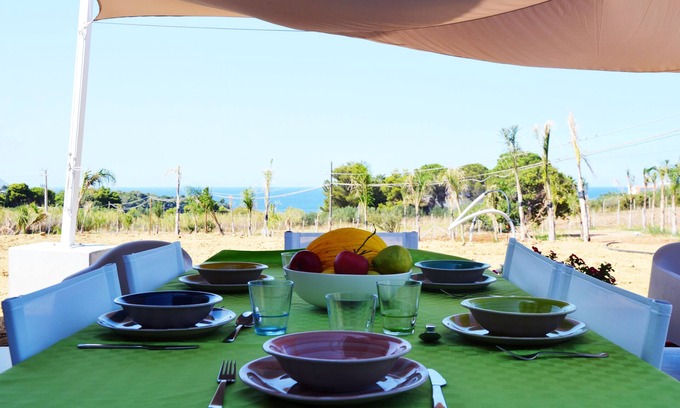 Scopello Apartment | Splendida Villa Nature-appartamento Melograno a Scopello-zingaro Vista sul Mare