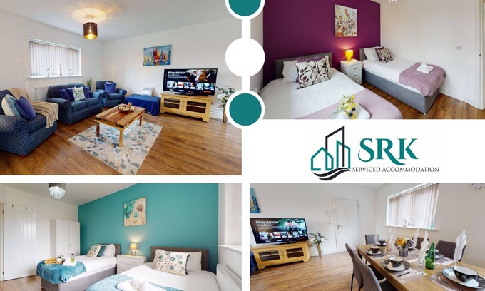Peterborough Apartment | SRK Accommodation - Stunning Luxury Apartment with Free Parking