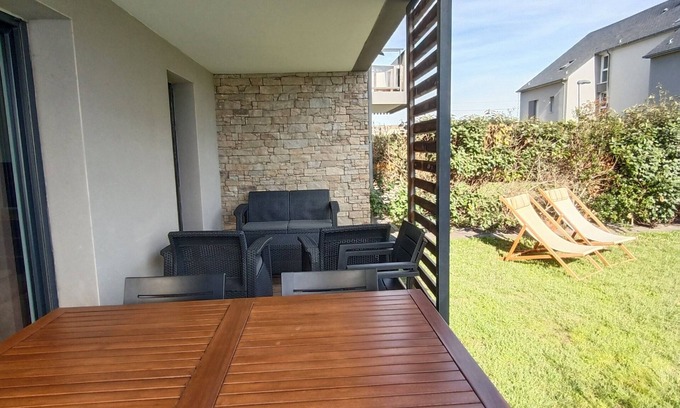 Rotheneuf-Le Pont Apartment | ST MALO T3, 2 Bedrooms, 4 pers, terrace and garden, Pont beach at walking distance