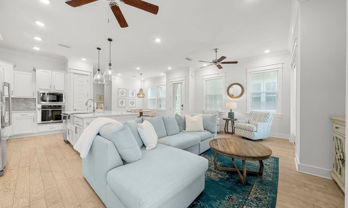 Panama City Beach House | Stay on 30A: Sea Eagle, Golf Cart!