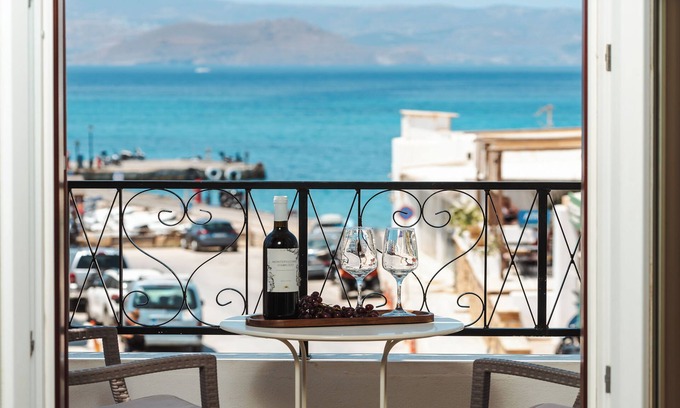 Agia Anna Apartment | Stella’s Villa - Spacious 80m² Sea View Apartment - 50m from beach