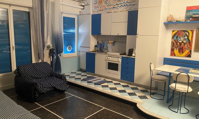 Pietra Ligure Apartment | Stone by the sea. 30 meters from the beach. Up to 6 people.