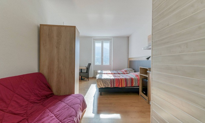 Arvillard Apartment | Studio '206' with Shared Pool, Shared Terrace, and Wi-Fi