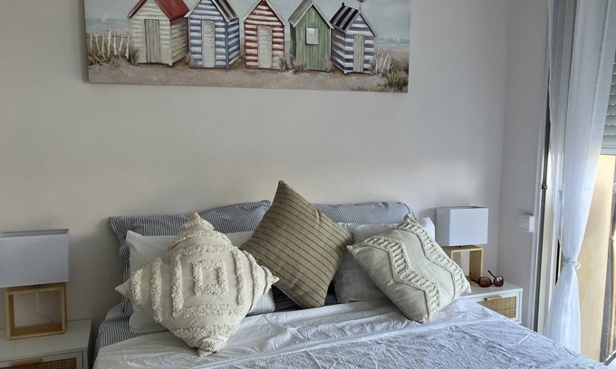 Calonge Apartment | Studio Apartment "Costa Brava Beach" with Sea View, 2 Private Terraces & Wi-Fi