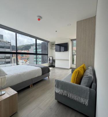 Usaquen Apartment | Studio Apartment in Usaquen - cercania a Fundación Santa Fe, Embajada Canada, Alemania, Mexico e India
