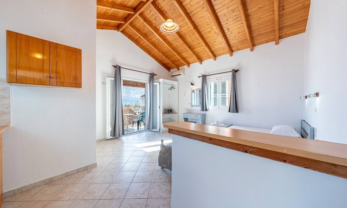 Kavos Apartment | Studio Apartment 'Kavos Panorama 115' with Sea View, Wi-Fi