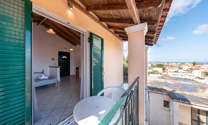 Kavos Apartment | Studio Apartment 'Kavos Panorama 118' with Sea View, Wi-Fi