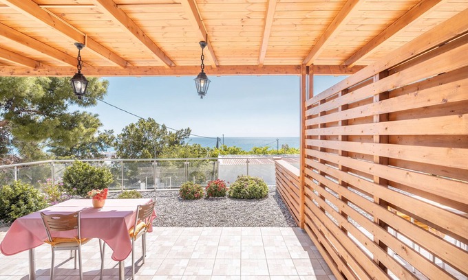 Stegna Apartment | Studio Apartment 'Solymar Prive Sea View 2' with Sea View, Wi-Fi and Air Conditioning