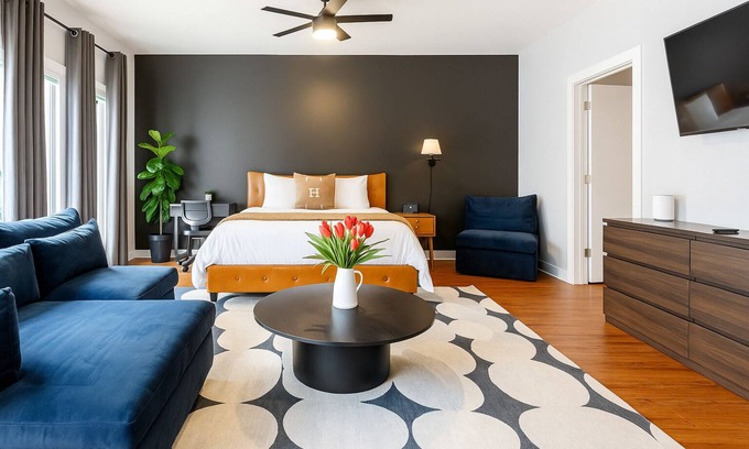 Inman Park Apartment | Studio Apt King Bed | Atlanta Beltline Eastside Trail