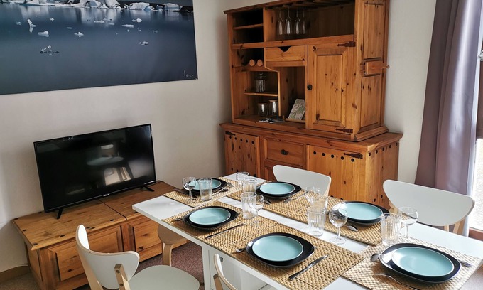 Les Claux Apartment | Studio au Pied des Pistes Pour 4 à 6 Personnes