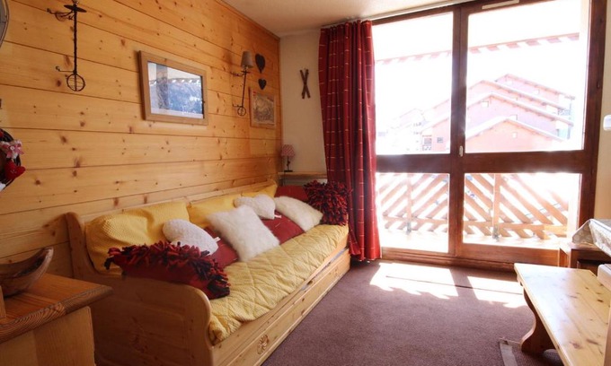 Vallandry Apartment | Studio cabine 4 pers à Vallandry, proche pistes et commerces - FR-1-411-268