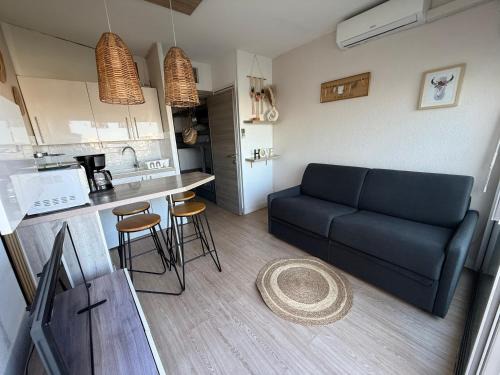 Carnon-Plage Apartment | Studio Cabine Vue mer et Port