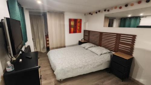 Bourges Apartment | Studio Cerf, quartier marais, terrasse rez de chaussé, jardin accessible, matelas confortable