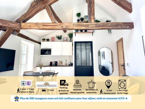 Marly-le-Roi Apartment | Studio Charme et confort 30m2, près de versailles