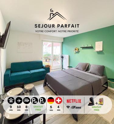 Huningue Apartment | Studio Le Maréchal - Près frontière et Netflix