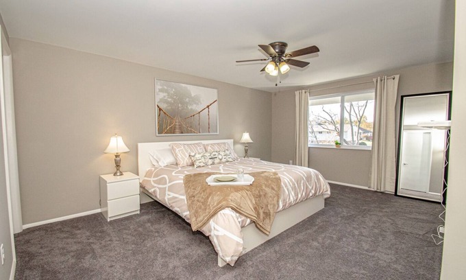 Kettering Apartment | Studio Neutral Chic near Kettering Hospital, Shopping & WPAFB