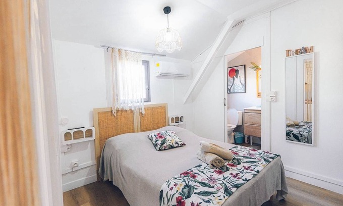 L'Ermitage-les-Bains Apartment | STUDIO PASSION, 300m from the beach