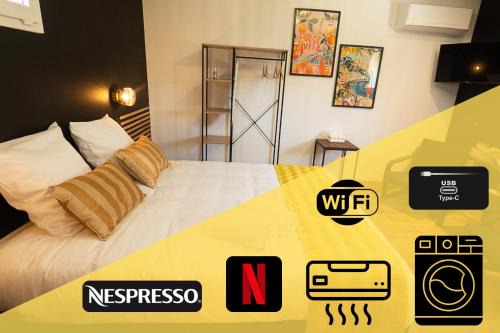 Fumel Apartment | Studio Preto - Confort moderne - Terrasse - Parking gratuit - Non fumeur