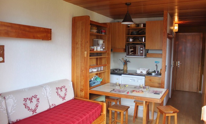 La Rosiere Apartment | Studio quiet with stunning views over the valley