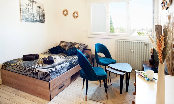 Saint-Brieuc Apartment | Studio Vauban, Gare Sncf, Centre Ville, Parking Gratuit